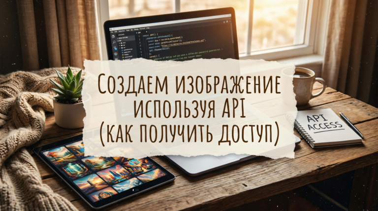 Создаем изображение используя API