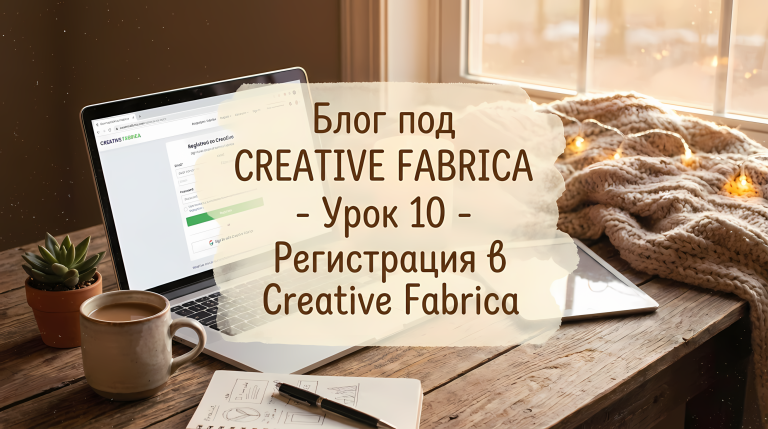 Блог под CREATIVE FABRICA - Урок 10 - Регистрация в Creative Fabrica