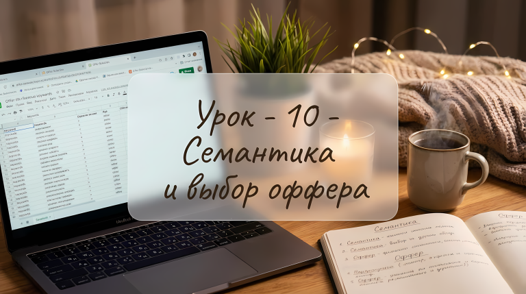 Урок - 10 - Семантика и выбор оффера
