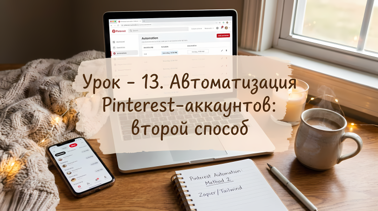 Урок - 13. Автоматизация Pinterest-аккаунтов второй способ