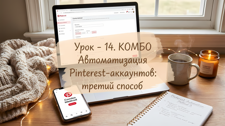 Урок - 14. КОМБО Автоматизация Pinterest-аккаунтов третий способ