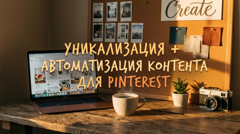 Уникализация + Автоматизация контента для Pinterest