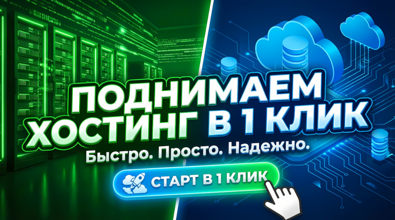 Поднимаем Хостинг В 1 Клик